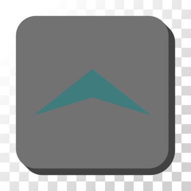 Yuvarlatılmış Kare vektör düğmesini yukarı ok ucu