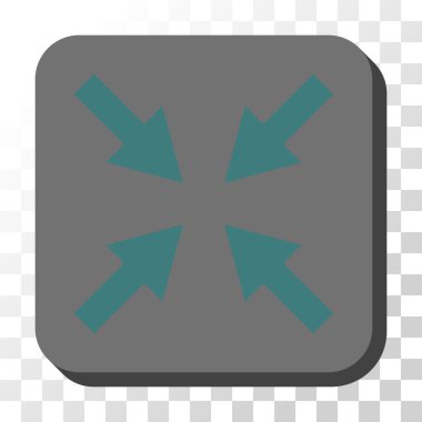 Oklar yuvarlatılmış kare vektör düğmesine basmak