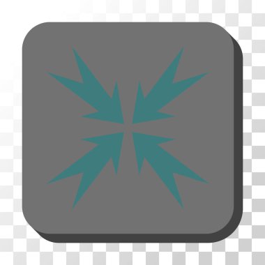 Sıkıştırma OK düğme kare vektör yuvarlak