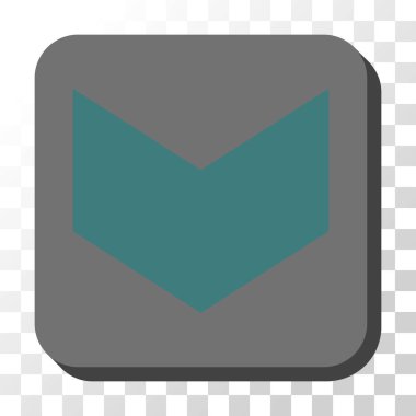 Yuvarlatılmış Kare vektör düğmesini aşağı yön