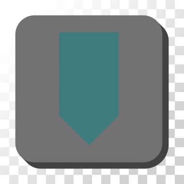 Yuvarlatılmış Kare vektör düğmesini aşağı yön