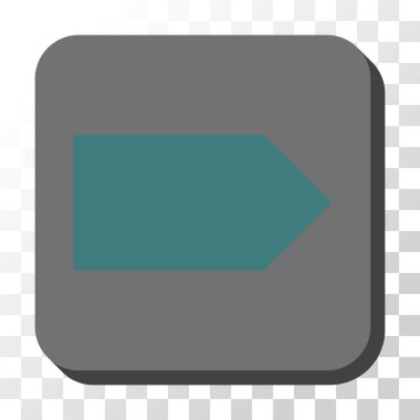 Kare vektör düğmesini yön sağ yuvarlak