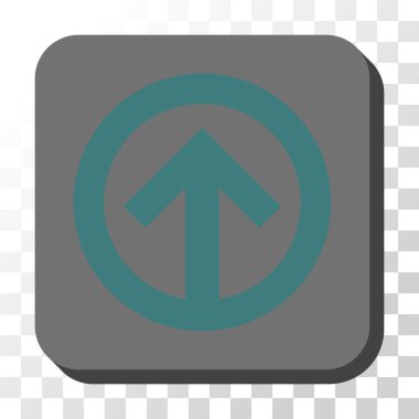 Yuvarlatılmış Kare vektör düğmesini yukarı yön