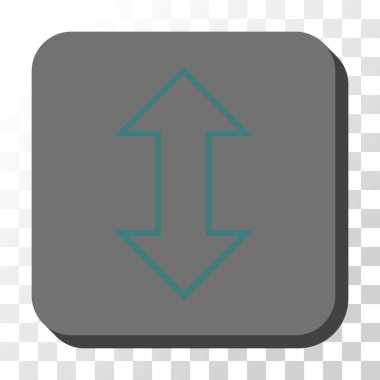 Exchange dikey yuvarlak kare vektör düğmesi