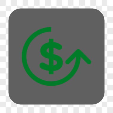 Ters ibraz yuvarlak kare düğme