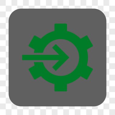 COG Tümleştirme yuvarlak kare düğme