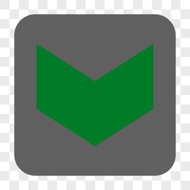 Yuvarlatılmış Kare düğme aşağı yön