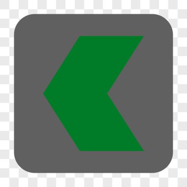 Yön sol yuvarlak kare düğme