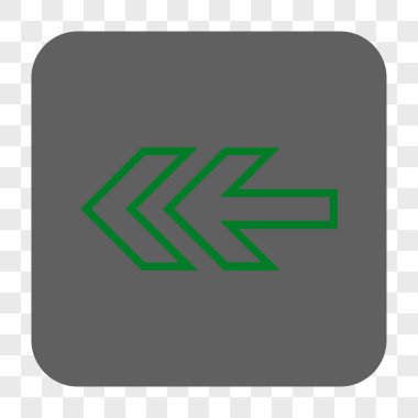 Yön sol yuvarlak kare düğme