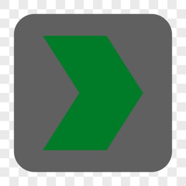 Yön sağ yuvarlak kare düğme