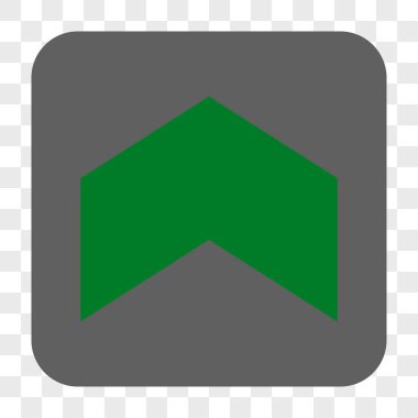 Yön yukarı yuvarlak kare düğme