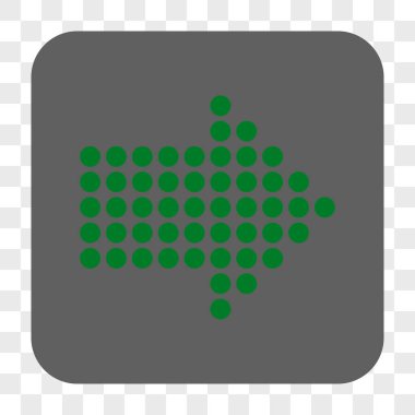 Noktalı ok sağ yuvarlak kare düğme