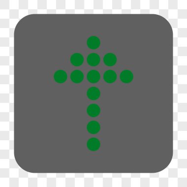 Yuvarlatılmış Kare düğmesini yukarı noktalı ok