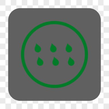 Damla kare düğme yuvarlak