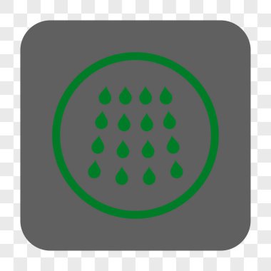 Damla kare düğme yuvarlak