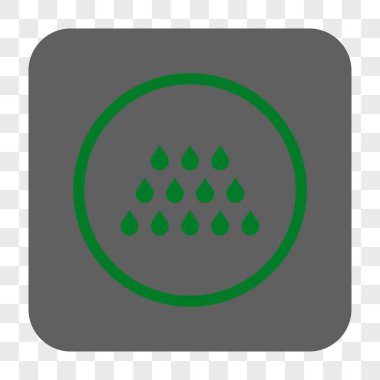 Damla kare düğme yuvarlak