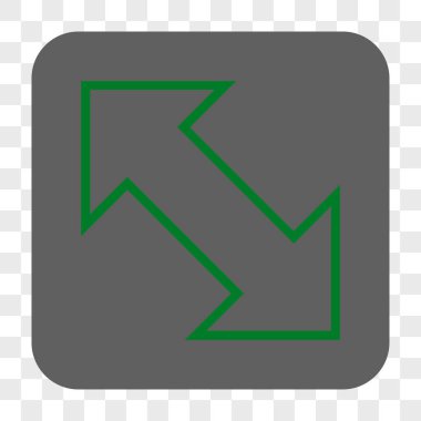 Exchange çapraz kare düğme yuvarlak