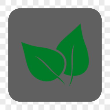 Flora Bitki yuvarlak kare düğme