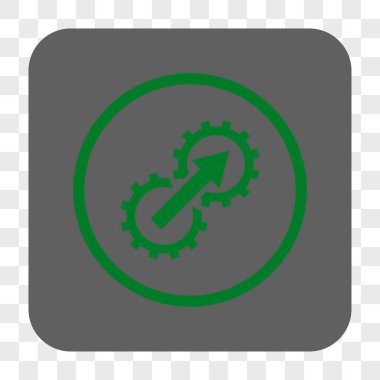 Dişli Tümleştirme yuvarlak kare düğme