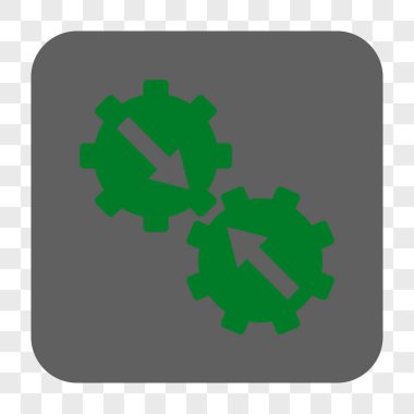 Dişli Tümleştirme yuvarlak kare düğme