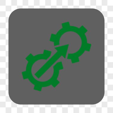 Dişli Tümleştirme yuvarlak kare düğme