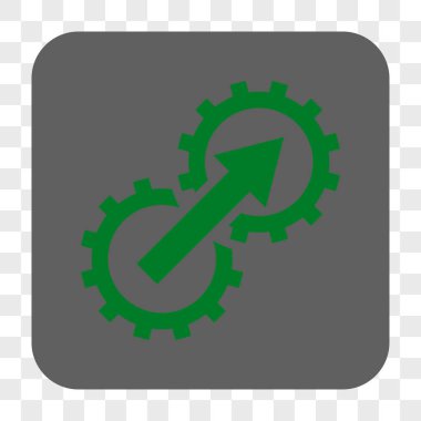 Dişli Tümleştirme yuvarlak kare düğme