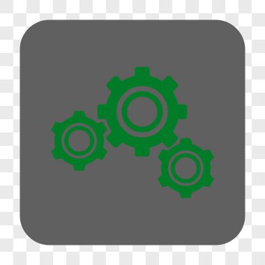 Gears'ı yuvarlak kare düğme