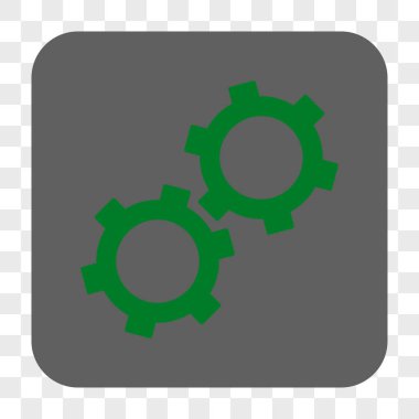 Gears'ı yuvarlak kare düğme