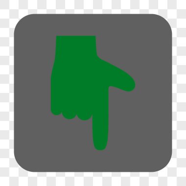 El işaretçisi yuvarlatılmış kare düğmesini basılı