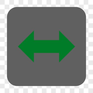 Yatay Exchange okları yuvarlak kare düğme