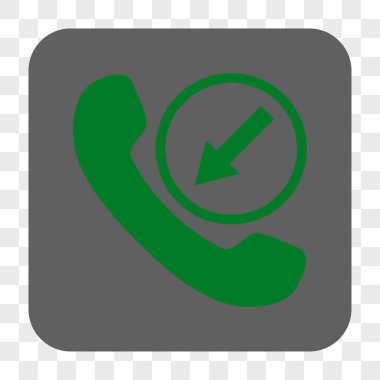 Gelen aramayı yuvarlak kare düğme