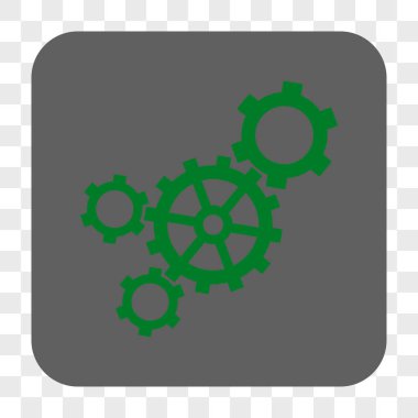 Mekanizması yuvarlak kare düğme