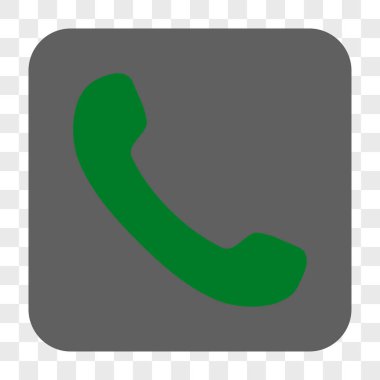 Telefon Alıcı Yuvarlak Kare Düğmesi