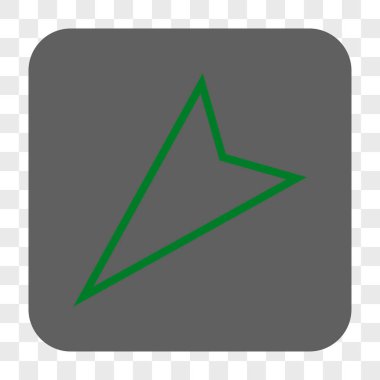 İşaretçi sol aşağı kare düğme yuvarlak