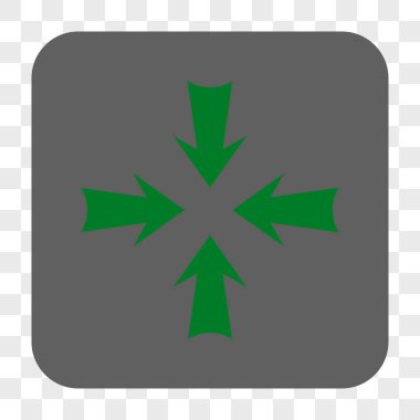 Oklar yuvarlak kare düğme azaltmak