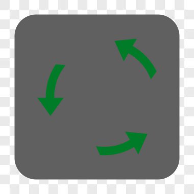 Döndürme Ccw yuvarlak kare düğme