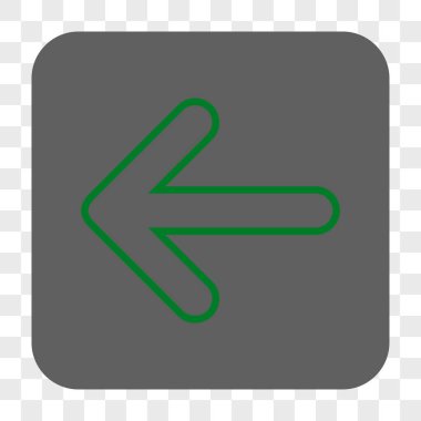 Yuvarlak ok sol yuvarlak kare düğme