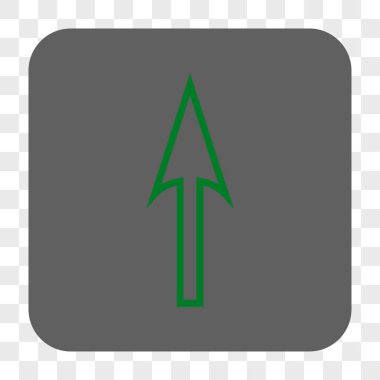 Yuvarlatılmış Kare düğmesini yukarı ok keskin