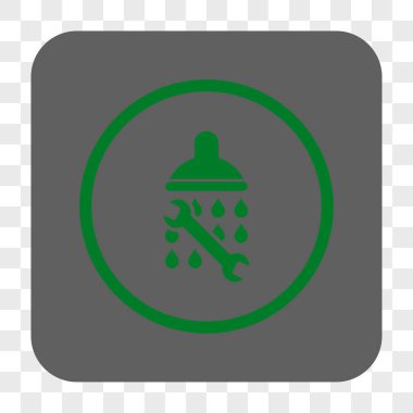 Duş sıhhi tesisat yuvarlak kare düğme