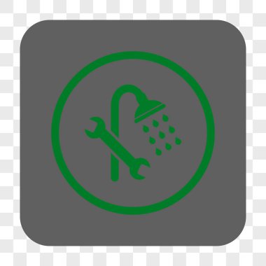 Duş sıhhi tesisat yuvarlak kare düğme