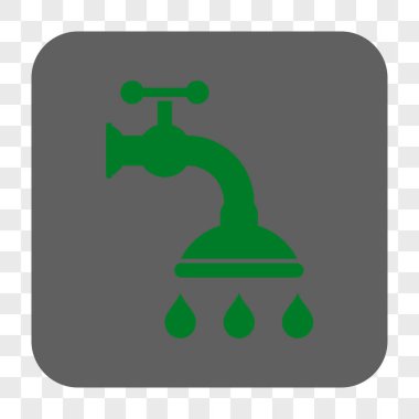 Duş musluk yuvarlak kare düğme