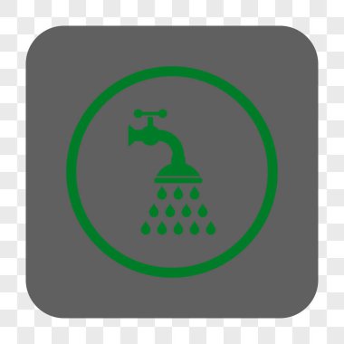 Duş musluk yuvarlak kare düğme