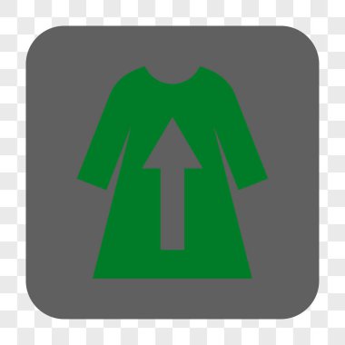 Kadın elbise kalkış yuvarlak kare düğme