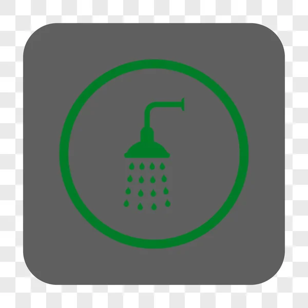 Shower Rounded Square Button — Stockvector