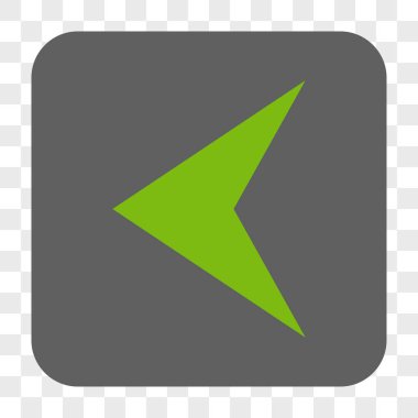 Ok ucu sol yuvarlak kare düğme