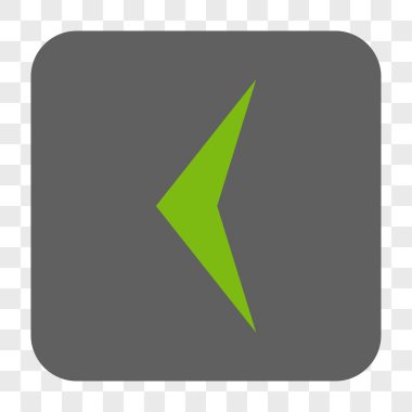 Ok ucu sol yuvarlak kare düğme