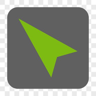 Kare düğme ok ucu sol yukarı yuvarlanır