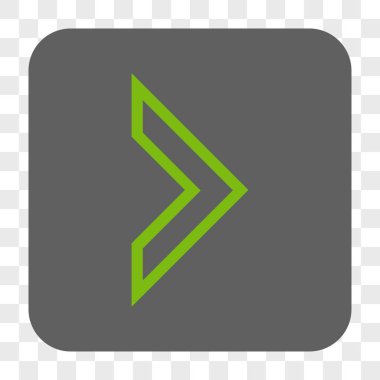 Ok ucu sağ yuvarlak kare düğme