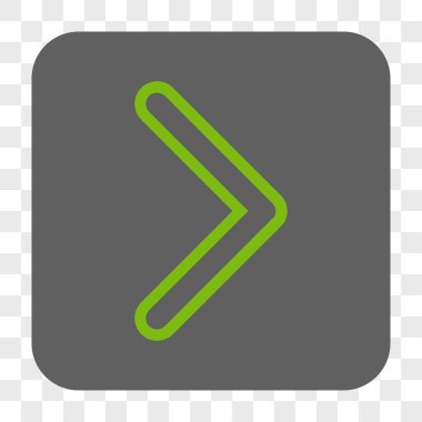 Ok ucu sağ yuvarlak kare düğme