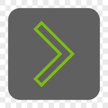 Ok ucu sağ yuvarlak kare düğme